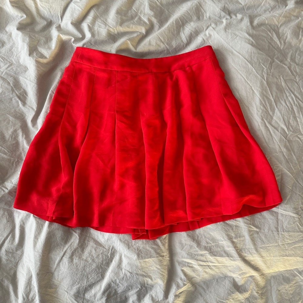 Aritzia Red Mini Skirt